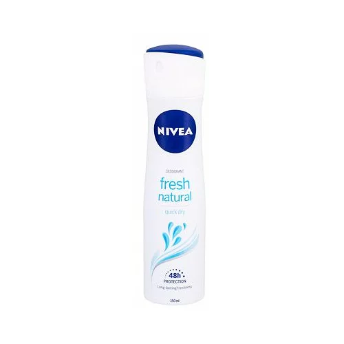 Nivea Fresh Natural 48h deodorant v spreju brez aluminija 150 ml za ženske