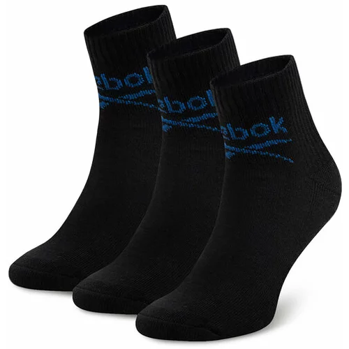 Reebok Set 3 parov unisex visokih nogavic R0255-SS24 (3-pack) Črna