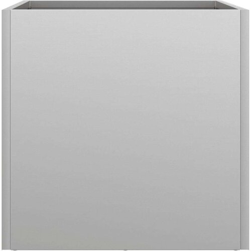 VidaXL Cvetlično korito 2 kosa srebrno 32x30x29 cm pocinkano jeklo Slike