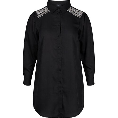 Zizzi Bluza siva / črna / srebrna / bela Slike