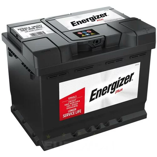 Energizer akumulator Plus, 60AH, D, 540A, 680594, EP60L2