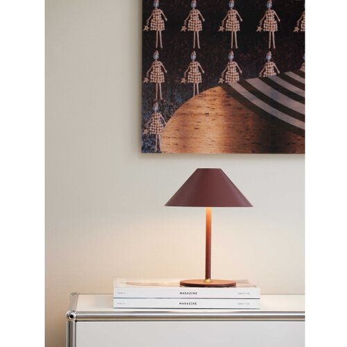 Halo Design 800834 - LED prigu&amp;scaron;iva punjiva stona lampa HYGGE LED/3W/4000 mAh IP54 bordo Slike