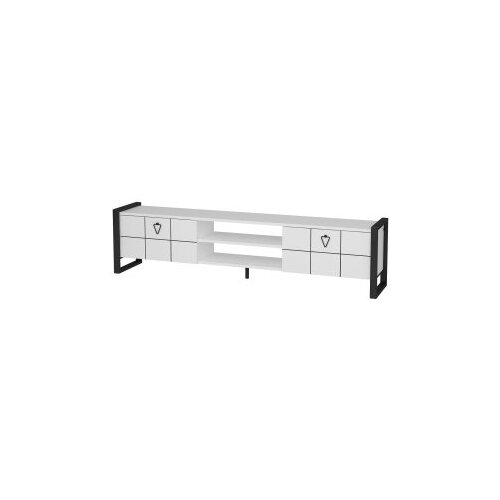 Hanah home tv polica mora white black Slike