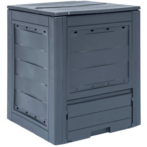 vidaXL Vrtni kompostnik 60x60x73 cm 260 L siv, (20746534) Cene