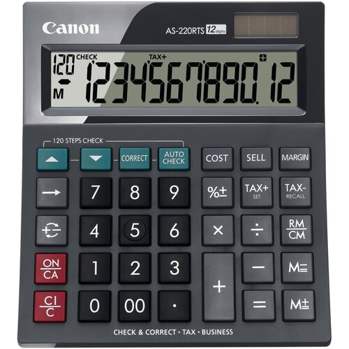 Canon Kalkulator AS-220RTS 12 mestni solarni/baterijski, (5000558909) Slike