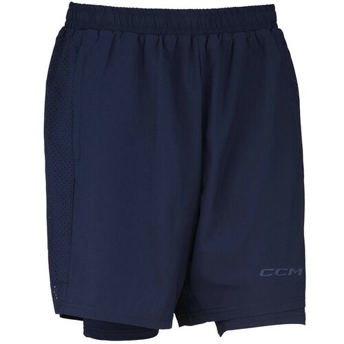 CCM Men's Shorts 2 IN 1 Training Short True Navy XXL Cene