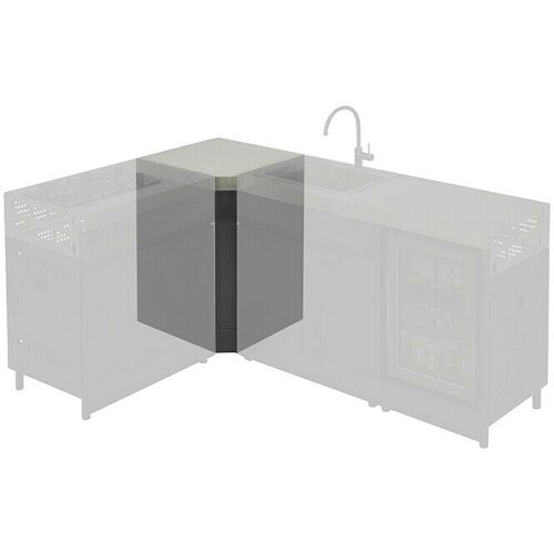 KINGSTONE Kutni donji ormarić The Quad (D x Š x V: 56 x 56 x 91,5 cm) Cijene