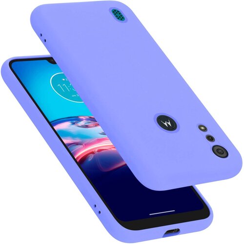 Cadorabo Ohi&scaron;je je združljivo z Motorola MOTO E6s 2020 in tekoča svetlo vijolična - Za&scaron;čitni ovitek iz prožnega silikona TPU, (20860508) Cene