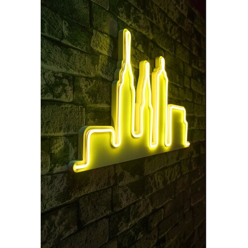 Wallity Dekorativna plastična LED rasveta City Skyline Yellow Cene
