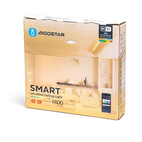 Aigostar LED RGBW prigu&amp;scaron;iva plafonska svetiljka LED/19W/230V 2700-6500K Wi-Fi Slike