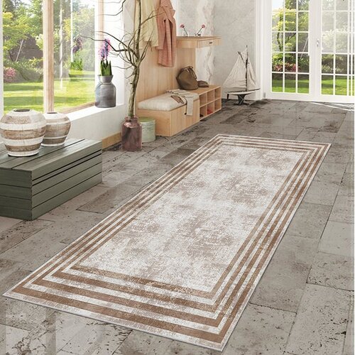  staza 80x300cm &amp;ndash; braon pravougaonici, SHO-058 Slike