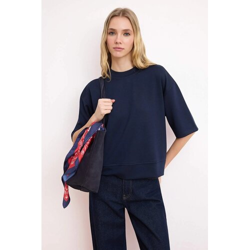 TRENDYOLMILLA Ženska majica TWOSS26TS00182, Tamnoplava Cene