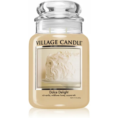 Village Candle Dolce Delight mirisna svijeća (Glass Lid) 602 g