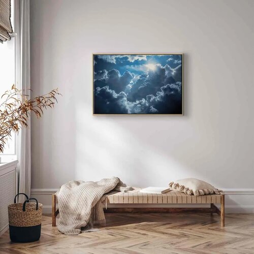  Slika - Animated Scenery: The Sun Battling with Clouds 60x40 Cijene