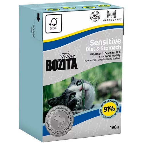 Bozita Feline Tetra Recart 12 x 190 g - Diet & Stomach - Sensitive
