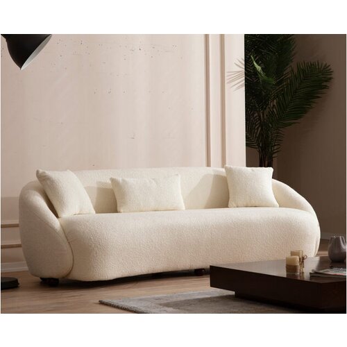Atelier Del Sofa Kremno bela sedežna garnitura 230 cm Napoli – Cene
