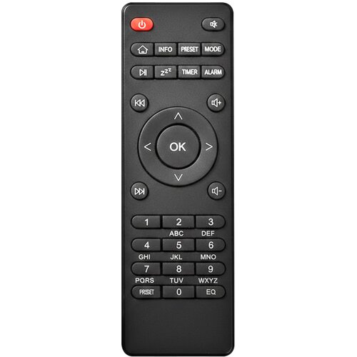 Nedis Nadomestni daljinski upravljalnik za internetni radio IR RDIN3000/4000/5000/5005, Črna, (5000277108) Slike