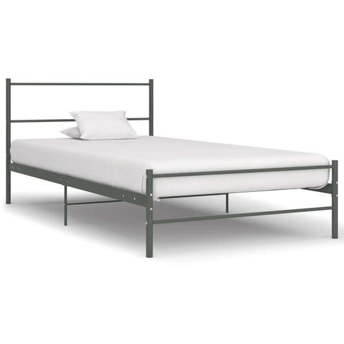  Za krevet sivi metalni 90 x 200 cm Slike