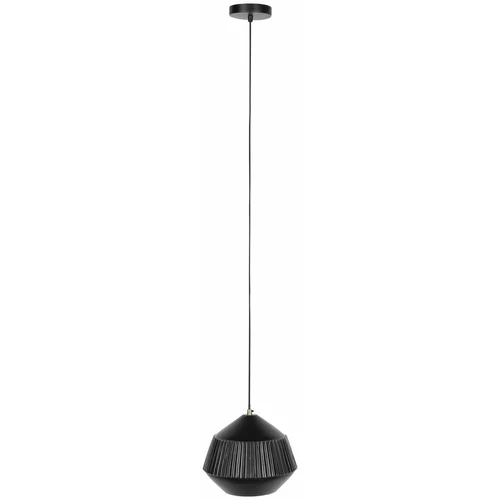 White Label Črna viseča svetilka s kovinskim senčnikom ø 26 cm Aysa - White Label