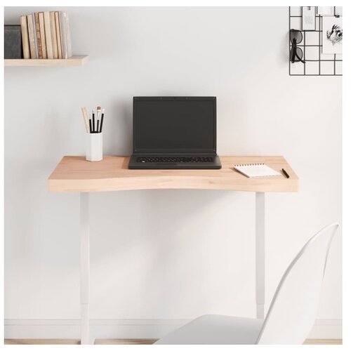 VidaXL Ploča za radni stol 80x(36-40)x4 cm od masivne bukovine Slike