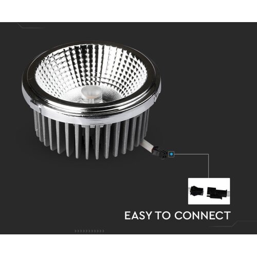  LED ugradna spot svetiljka LED/20W/230V 6400K prečnik 11 cm sjajni hrom Slike