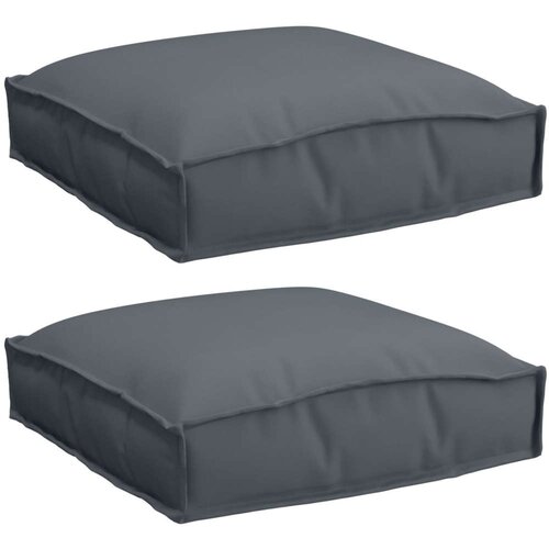 vidaXL Vanjski jastučić Set od 2 Antracit Poliester 40 x 40 x 8 cm Cijene