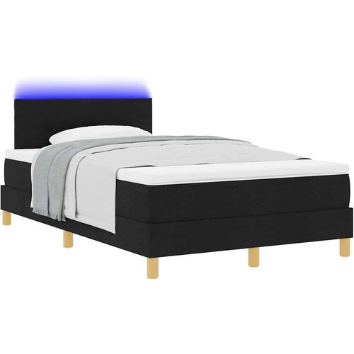 Box spring krevet s madracem Crna 120 x 190 cm tkanina Slike