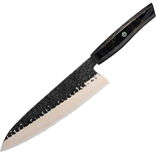 IZMAEL Damaskast kuhinjski nož ZA-37583 - Chef / Črna / Rjava Cene