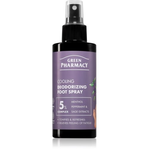 Green Pharmacy Foot Care Cooling Deodorizing Foot Spray dezodorant za noge 150 ml Slike