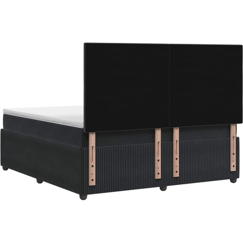  LED okvir za krevet s madracem Crna 140 x 190 cm Bar&amp;scaron;un Slike