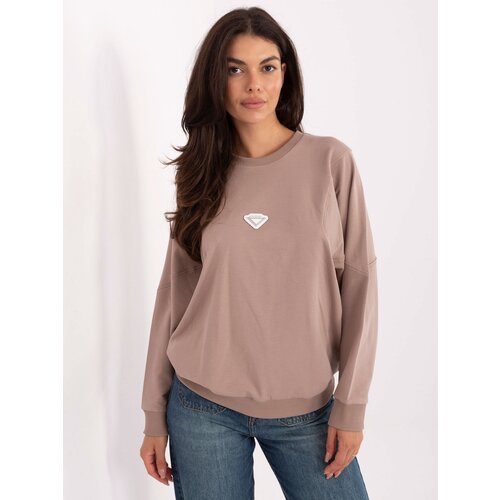 RUE PARIS Sweatshirt-RV-BL-A877.19P-dark beige Slike