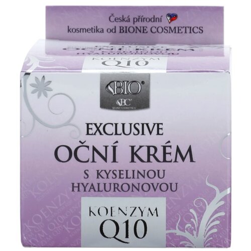 Bione Cosmetics Exclusive Q10 krema za predel okoli oči s hialuronsko kislino 51 ml Slike