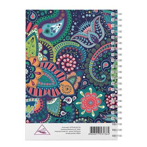 Helios Sveska A4 Mandala spirala sk 100l (HL) Cene