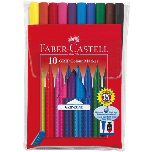 Faber-Castell Flomastri Grip Colour set 10, (20633635) Cene