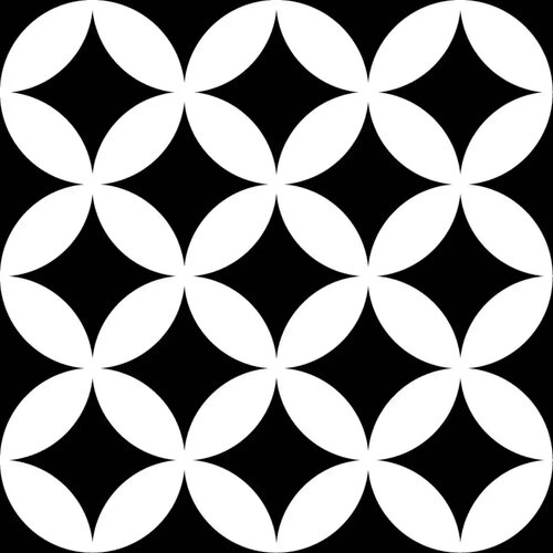  District Circles Black 20x20 Cene