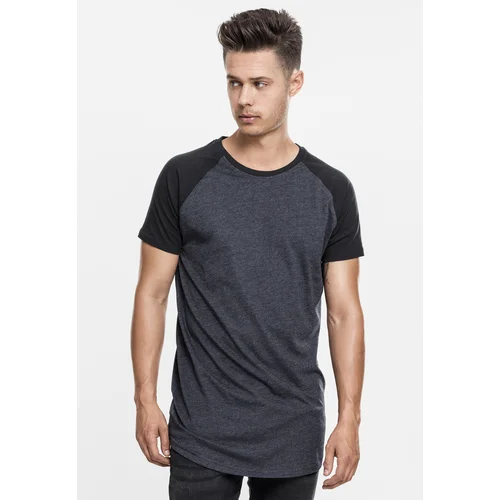 UC Men Shaped Raglan Long Tee cha/blk