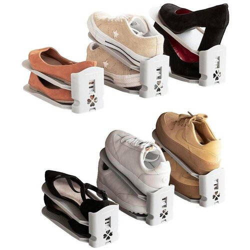 InnovaGoods Omarice za čevlje Organisateur de chaussures Sholzzer r&eacute;glable gris Siva Cene