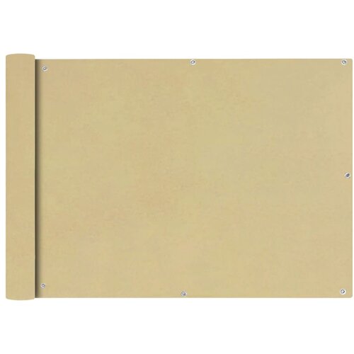 VidaXL Balkonsko Platno Oksford Tekstil 75x400 cm Bež Slike