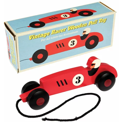 Rex London Dječji drveni automobil s uzicom Formula