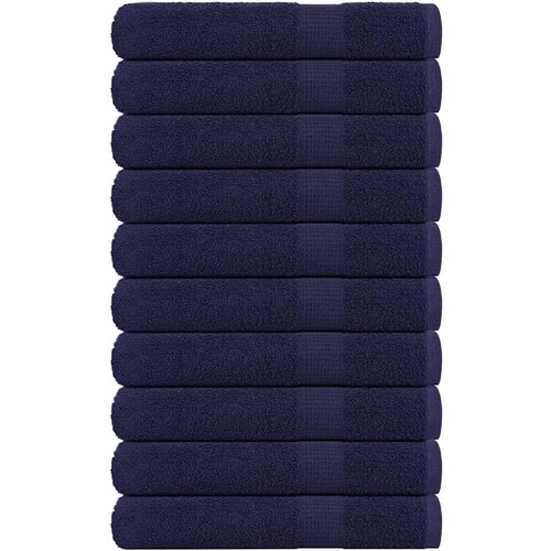 vidaXL Brisače 10 kos modra 100x200 cm 360 g/m² 100% bombaž Cene