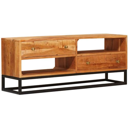  ormar Prirodna 110 x 30 x 44 cm Čvrsto drvo akacije Slike