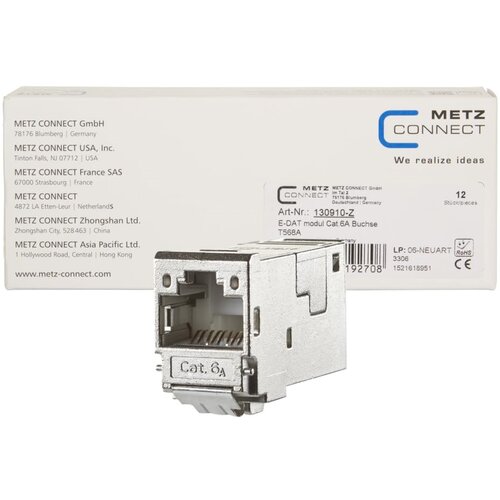 Metz CONNECT 130910-Z wire connector RJ-45 Metallic Slike