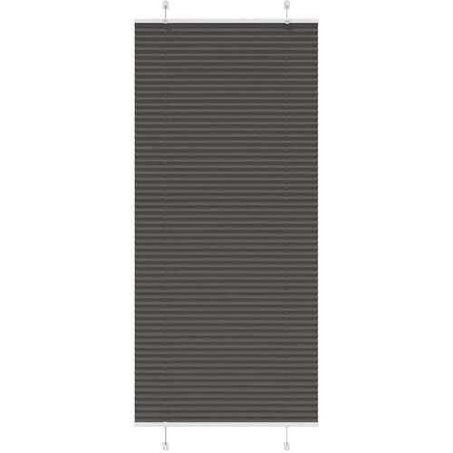 vidaXL Plisirana žaluzija črna 85x200 cm Širina tkanine 84,4 cm Cene