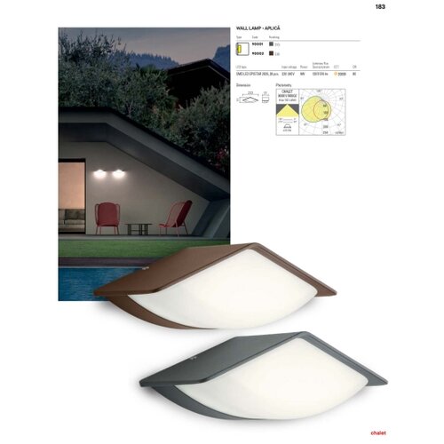  Redo 90001 - Spolja&amp;scaron;nja zidna svetiljka CHALET LED/8W/230V IP54 Slike