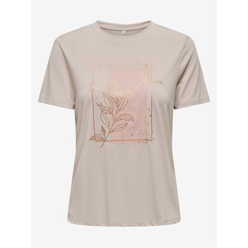 Only Beige Women's T-Shirt Free - Women Cene