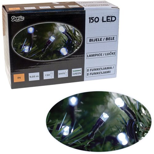  150 led lampica, belo, 8 funkcija Cene