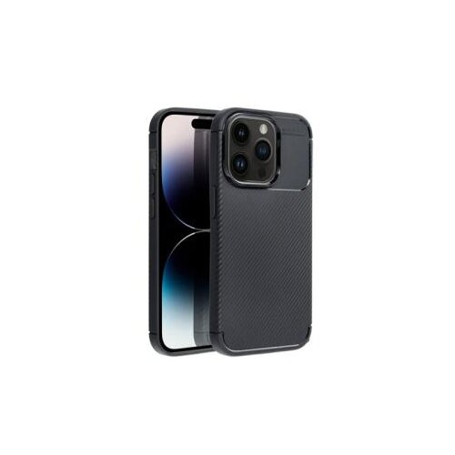  silikonska futrola auto focus line (carbon premium) za iphone 13 pro max (6.7) crna Slike