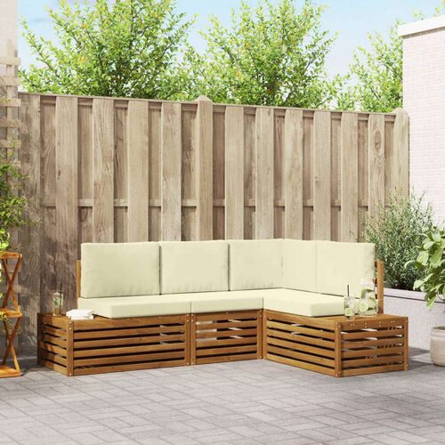  Setovi sofa s jastukom 4 Komad Prirodna i krem Cene