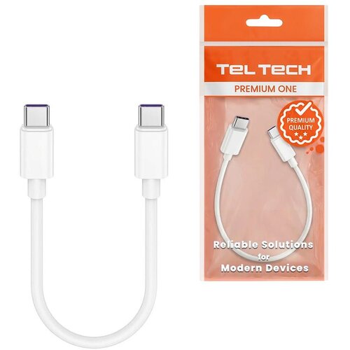 Kedo USB kabel USB-C na USB-C, 0.3 m, 5A, 100W, CarPlay, beli, (5000350366) Slike