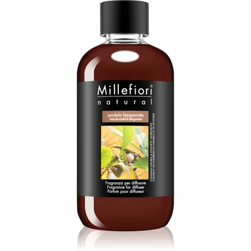 MILLEFIORI Natural Sandalo Bergamotto nadomestno polnilo za aroma difuzor 250 ml